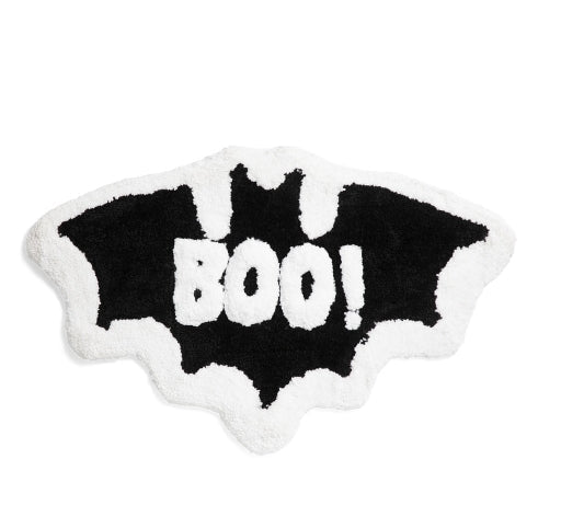 Boo! Bat Rug Home Decor - Gothic & Alternative Gift - Haunted
