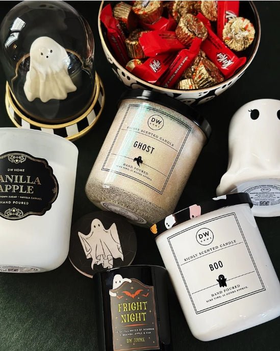 Boo - Mini Glass Candle warm pumpkin spice Candles - Gothic & Alternative Gift - Haunted