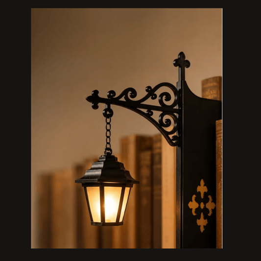 Book Shelf Lantern Lamp BookEnd Bookends - Gothic & Alternative Gift - Haunted