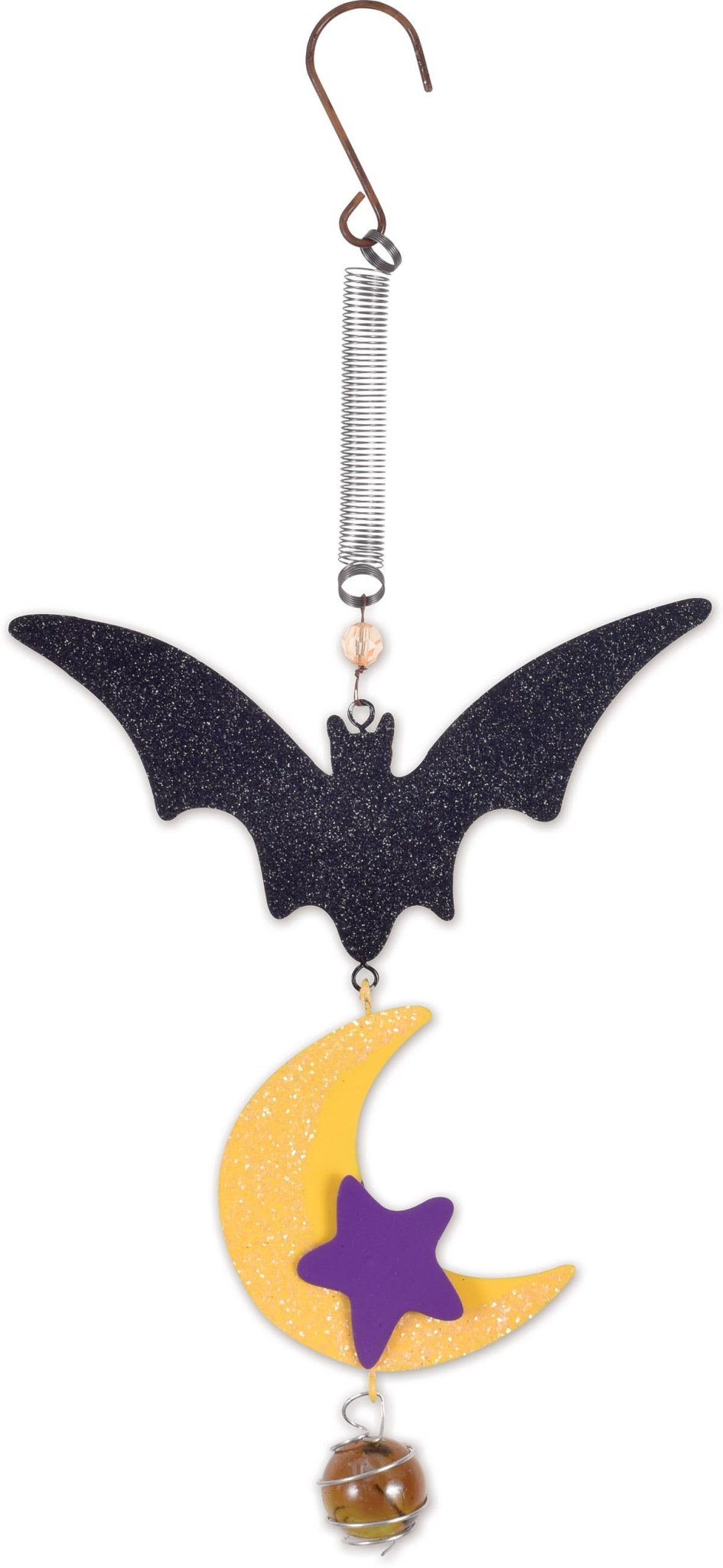 Bouncy Bat, Moon and Star Garden Ornament Garden Decor - Gothic & Alternative Gift - Haunted