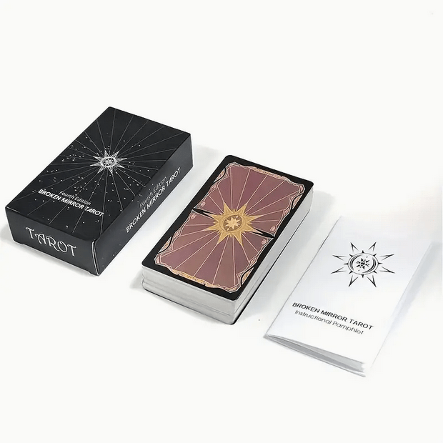 Broken Mirror Tarot Cards Witch Supplies - Gothic & Alternative Gift - Haunted