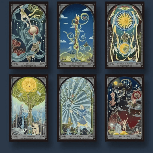 Broken Mirror Tarot Cards Witch Supplies - Gothic & Alternative Gift - Haunted