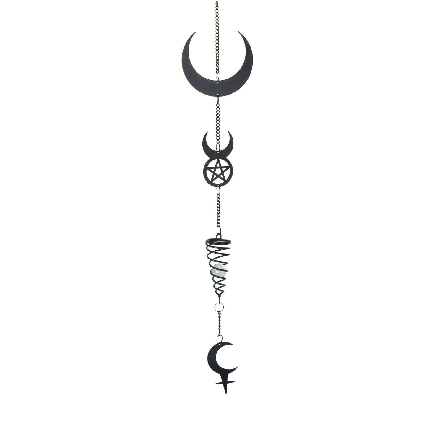 Lilith Moon Metal Hanging  Indoor Outdoor Decoration Wind Chime Sun Catcher