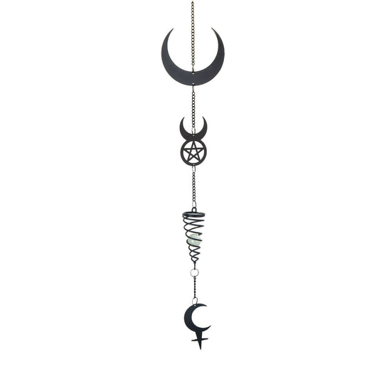 Lilith Moon Metal Hanging  Indoor Outdoor Decoration Wind Chime Sun Catcher