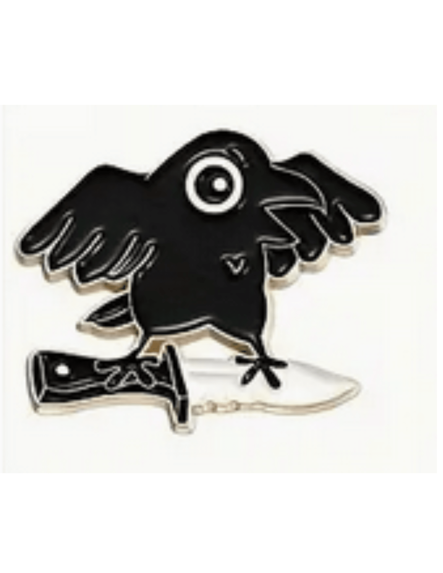Cartoon Gothic Crow Enamel Pin Raven Accessories - Gothic & Alternative Gift - Haunted