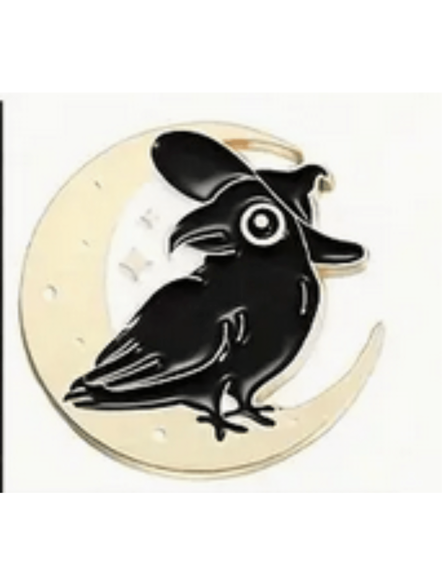 Cartoon Gothic Crow Enamel Pin Raven Accessories - Gothic & Alternative Gift - Haunted
