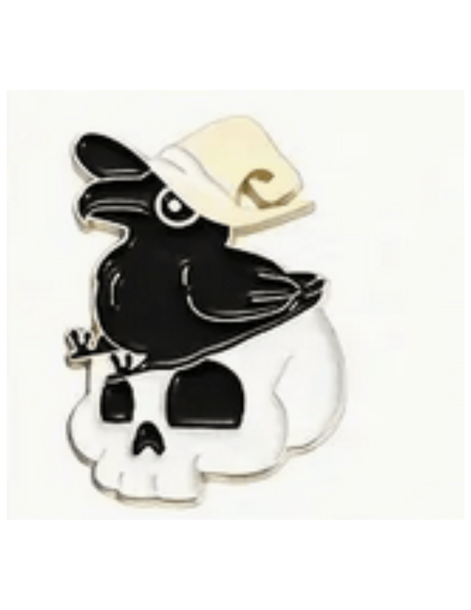 Cartoon Gothic Crow Enamel Pin Raven Accessories - Gothic & Alternative Gift - Haunted
