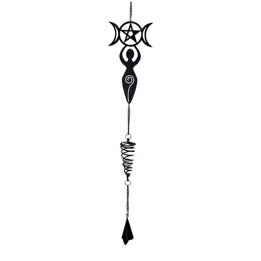 Danu Goddess Metal Hanging Outdoor Decoration Wind Chime Sun Catcher