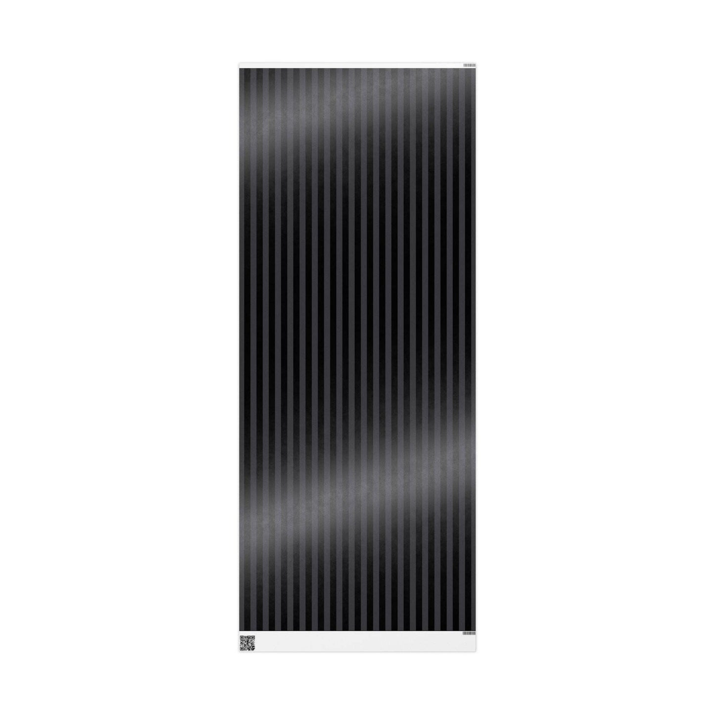 Nevermore Black and Grey Striped Spooky Gift Wrapping Paper Roll