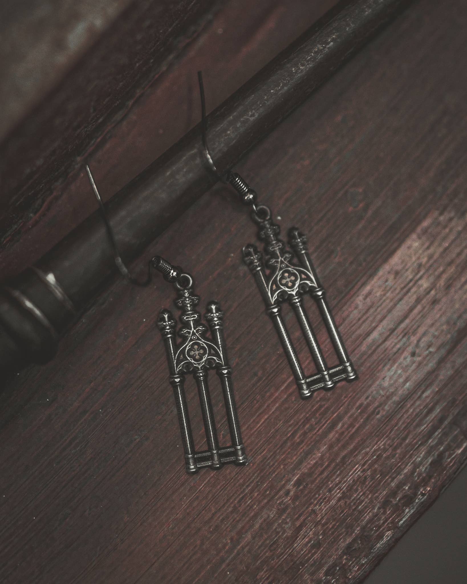Cemetery Gates Earrings Jewelry - Gothic & Alternative Gift - Haunted