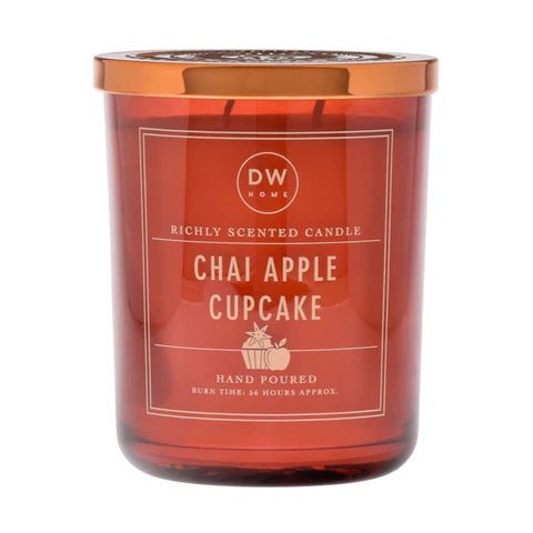 Chai Apple Cupcake Large Glass Candle Candles - Gothic & Alternative Gift - Haunted