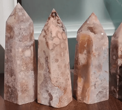 Cherry Blossom Agate Crystal Tower Crystal - Gothic & Alternative Gift - Haunted