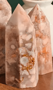 Cherry Blossom Agate Crystal Tower Crystal - Gothic & Alternative Gift - Haunted