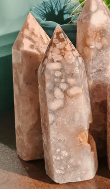 Cherry Blossom Agate Crystal Tower Crystal - Gothic & Alternative Gift - Haunted