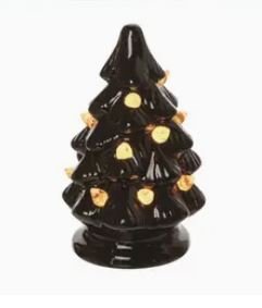 Christmas Halloween Creepmas Gothmas Mini Ceramic Tree Home Decor - Gothic & Alternative Gift - Haunted