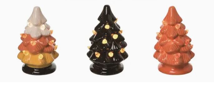 Christmas Halloween Creepmas Gothmas Mini Ceramic Tree Home Decor - Gothic & Alternative Gift - Haunted