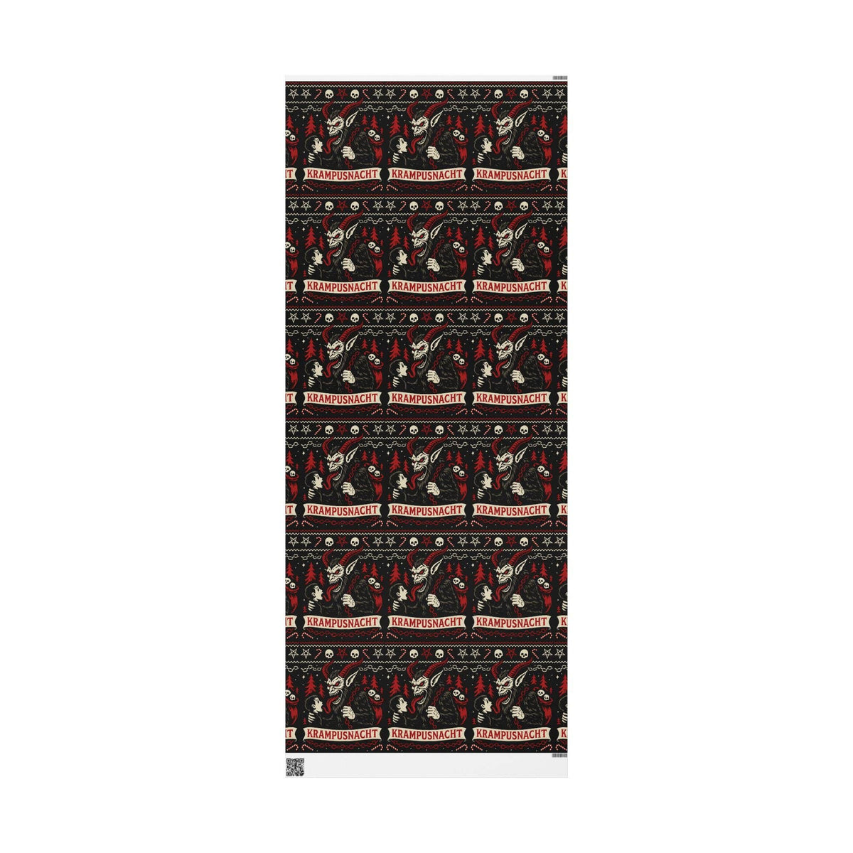 Christmas Horror Krampusnacht Gift Wrapping Paper Roll Wrapping Paper - Gothic & Alternative Gift - Haunted