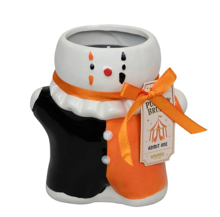 Circus Jester Pumpkin Brulee Candle Candles - Gothic & Alternative Gift - Haunted