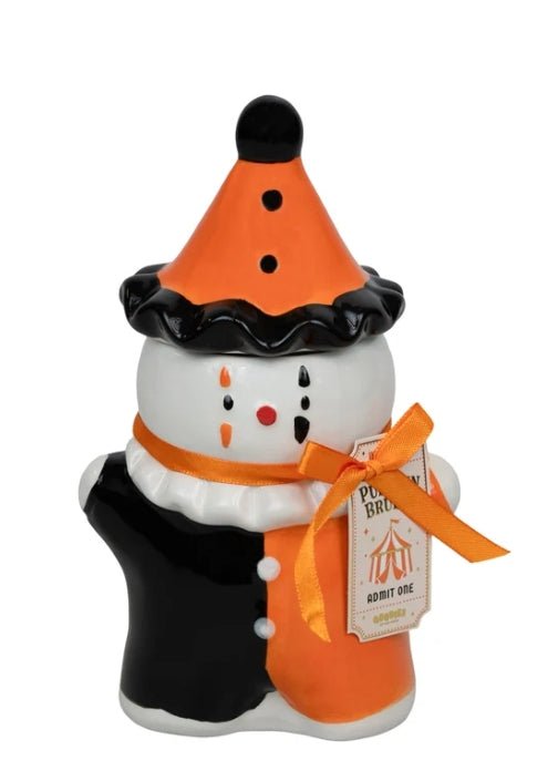 Circus Jester Pumpkin Brulee Candle Candles - Gothic & Alternative Gift - Haunted
