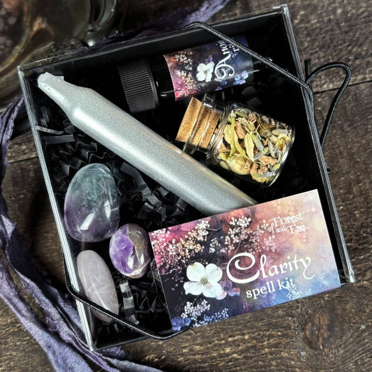 Clarity Spell Kit • Insight & Intuition Ritual • Witchcraft Crystals - Gothic & Alternative Gift - Haunted