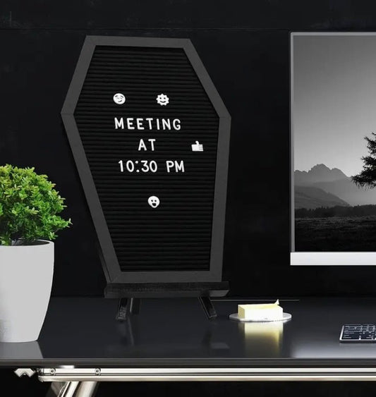 Coffin letter board Home Decor - Gothic & Alternative Gift - Haunted