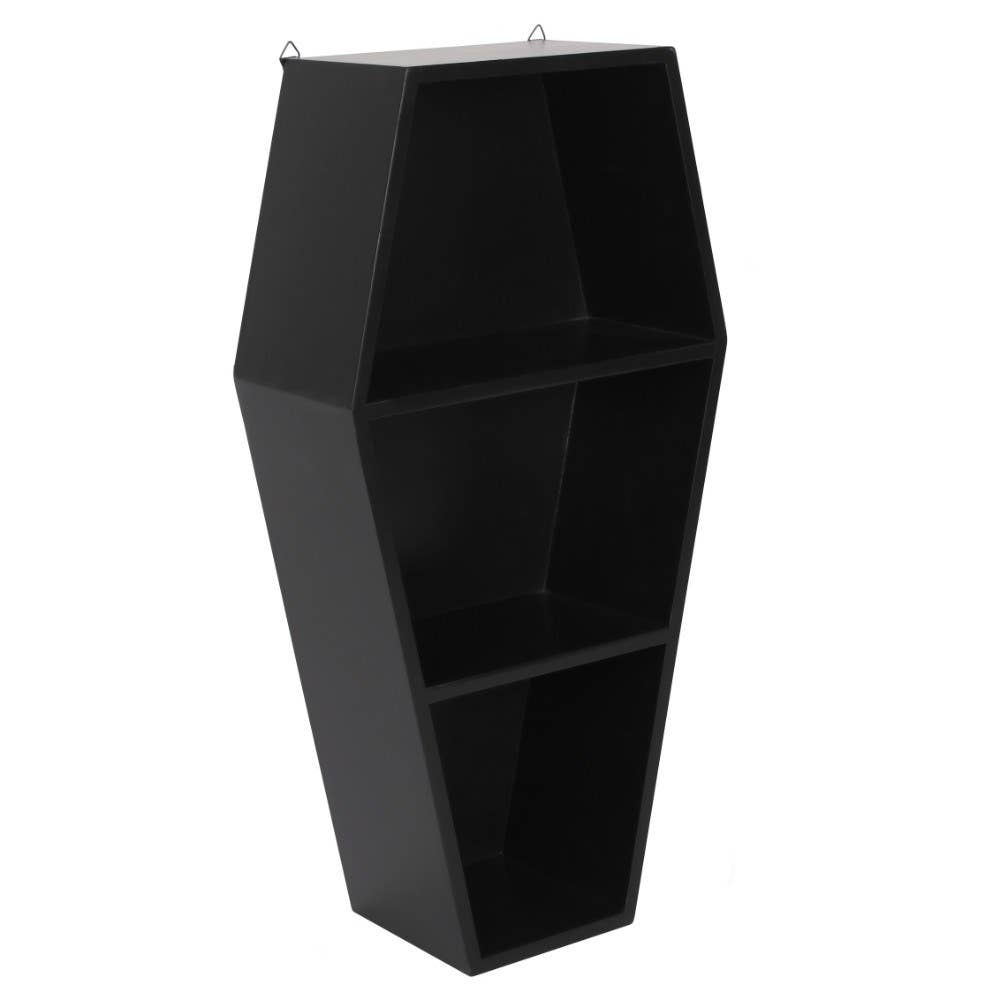 Coffin Shaped Wall Shelf Shelf - Gothic & Alternative Gift - Haunted