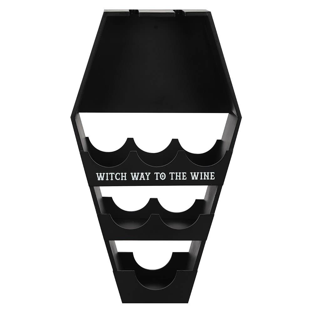 Coffin Wine Rack wine rack - Gothic & Alternative Gift - Haunted
