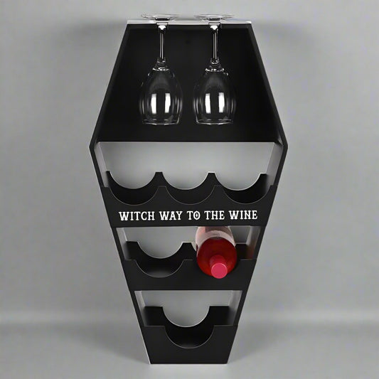 Coffin Wine Rack wine rack - Gothic & Alternative Gift - Haunted