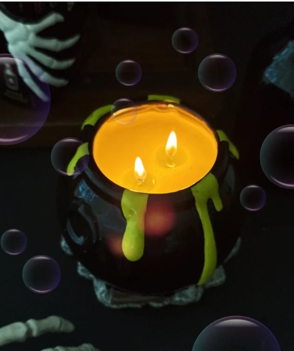 Coven's Cauldron XL Large Candle Ceramic Candles - Gothic & Alternative Gift - Haunted