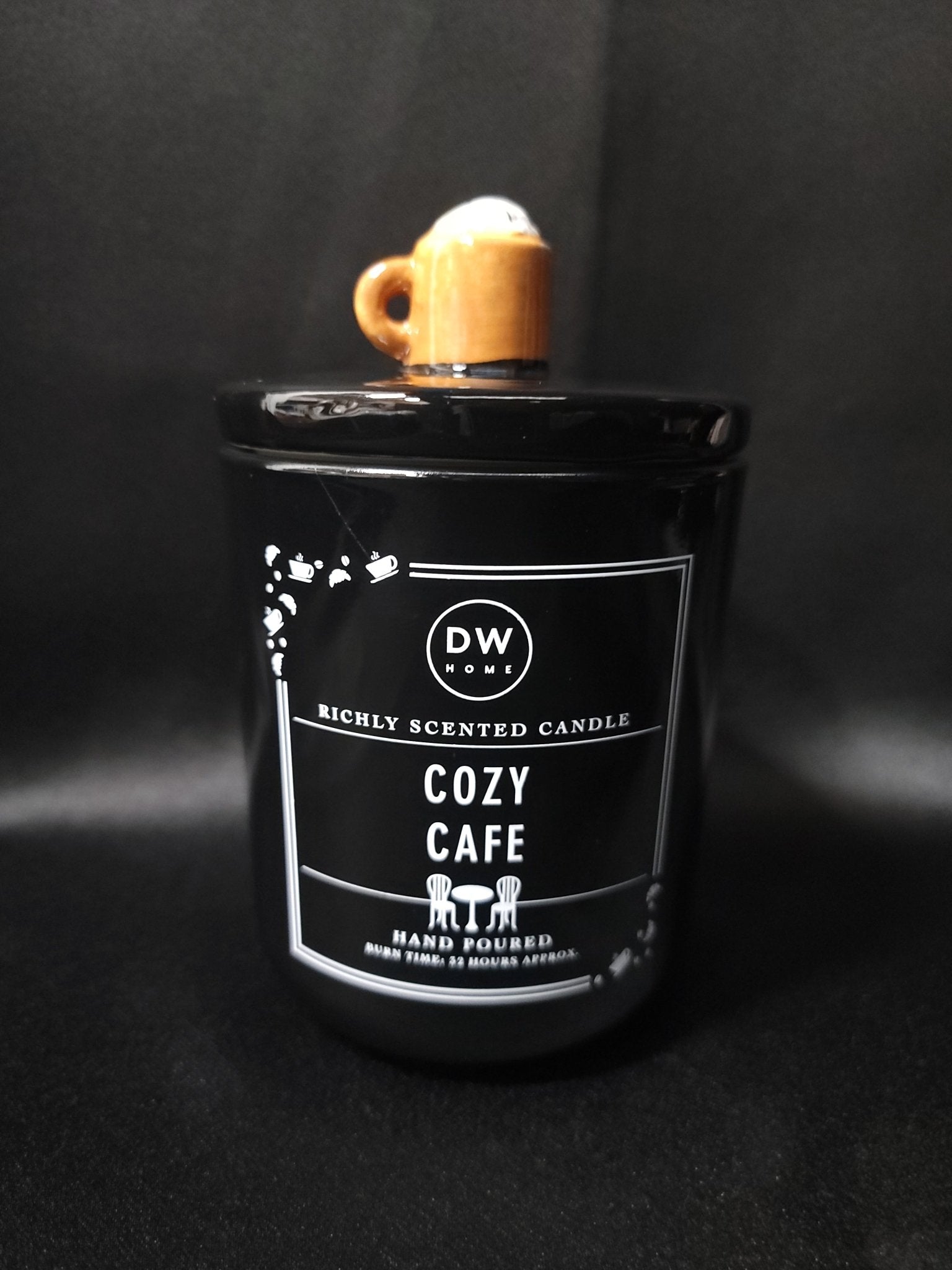 Cozy Cafe Cozy Knob Ceramic Candle Candles - Gothic & Alternative Gift - Haunted