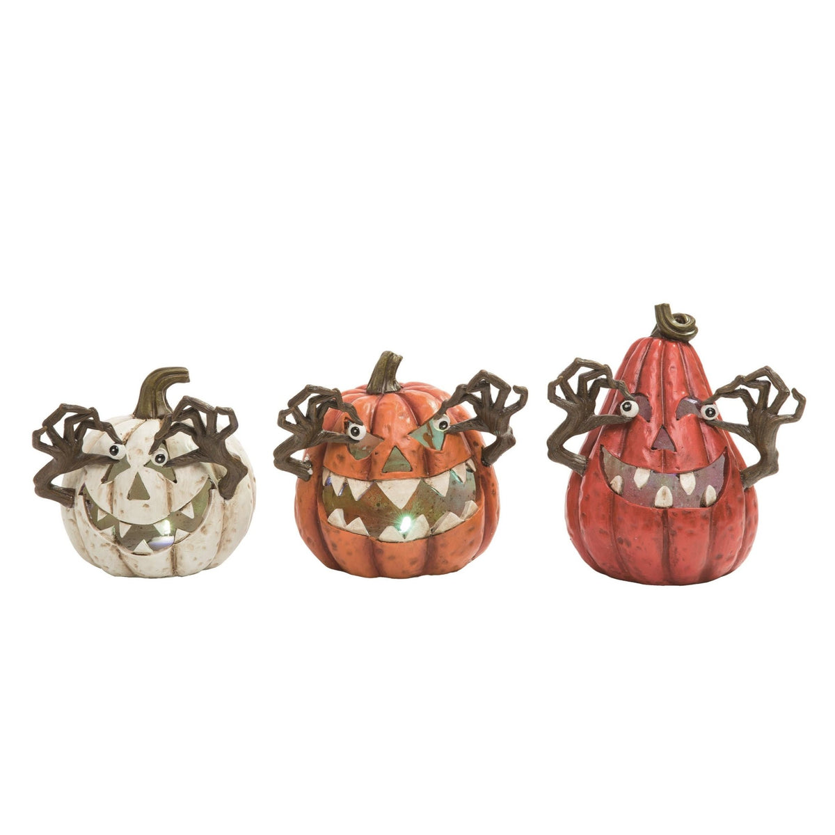 Crazy Eyes Light Up Jack-O-Lanterns Home Decor - Gothic & Alternative Gift - Haunted
