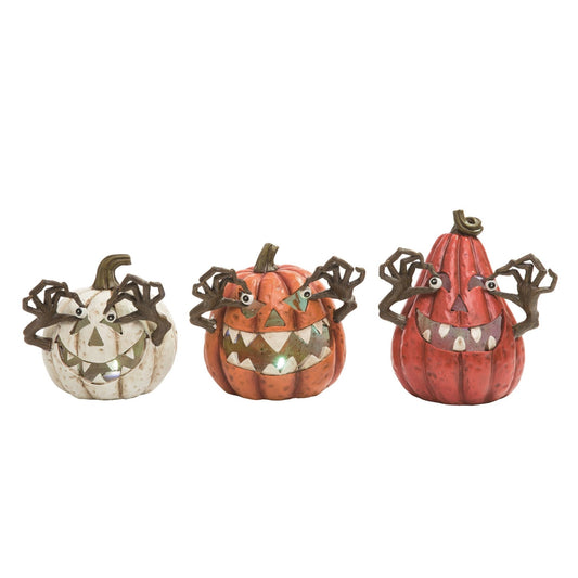 Crazy Eyes Light Up Jack-O-Lanterns Home Decor - Gothic & Alternative Gift - Haunted