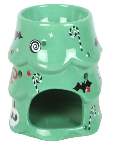 Creepy Christmas Tree Oil Burner and Wax Warmer Candle holders - Gothic & Alternative Gift - Haunted