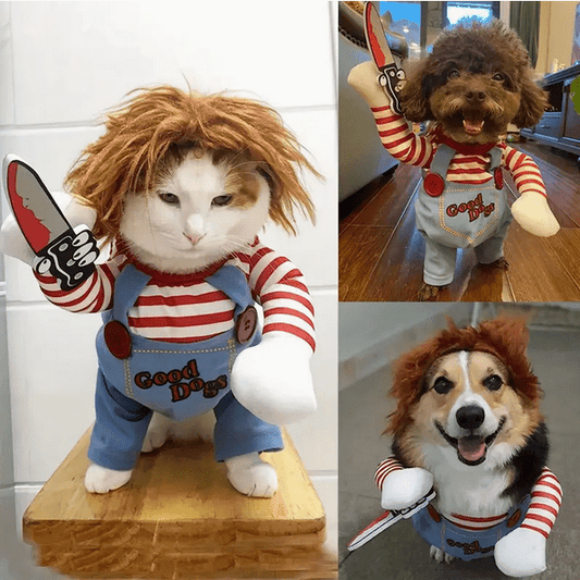Creepy Cute Chucky Pet Costume Costumes - Gothic & Alternative Gift - Haunted