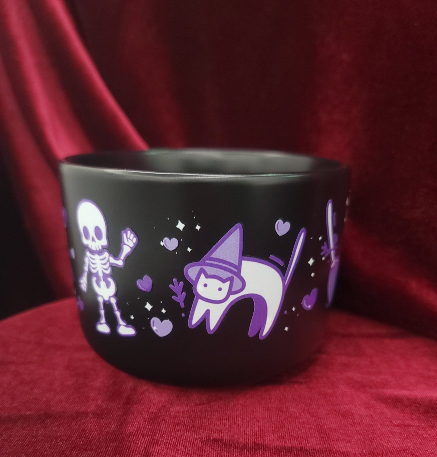 Creepy Cute Coffee Mug Ghost, Cat, Bat, Skull Drinkware - Gothic & Alternative Gift - Haunted