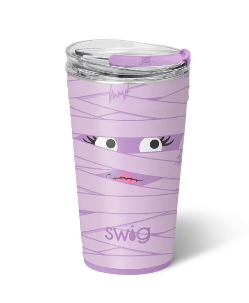 Creepy Cute Mummy Boo Crew Party Tumbler SwigLife Drinkware - Gothic & Alternative Gift - Haunted