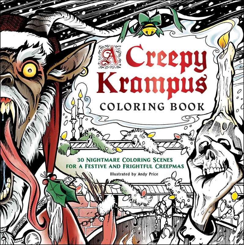 Creepy Krampus Coloring Book by: Paperback; 64 pages / English - Gothic & Alternative Gift - Haunted