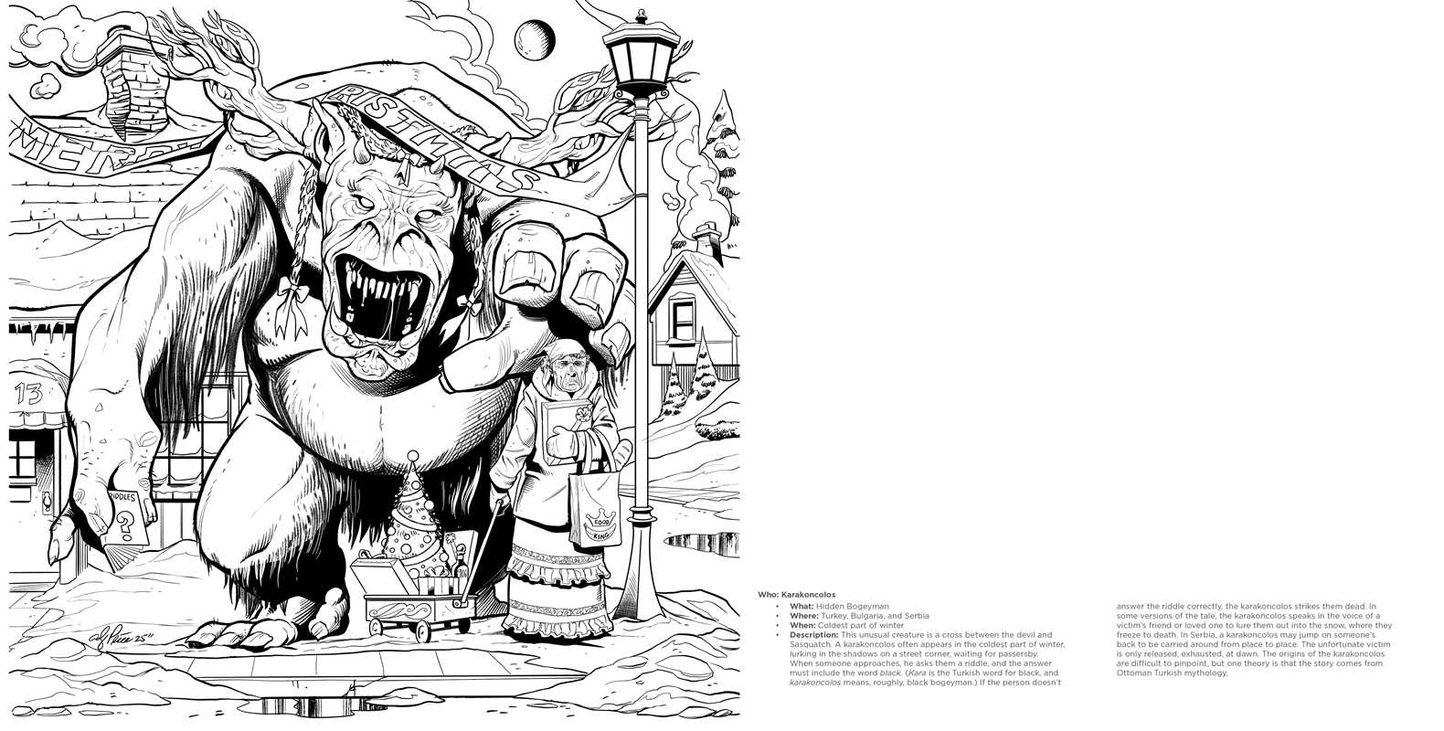 Creepy Krampus Coloring Book by: Paperback; 64 pages / English - Gothic & Alternative Gift - Haunted