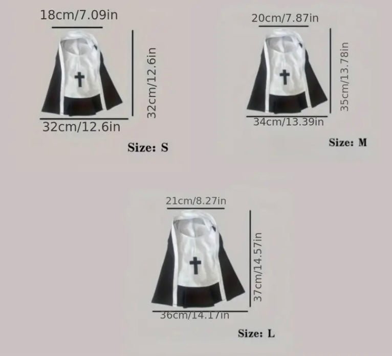 Creepy nun pet costume Costumes - Gothic & Alternative Gift - Haunted