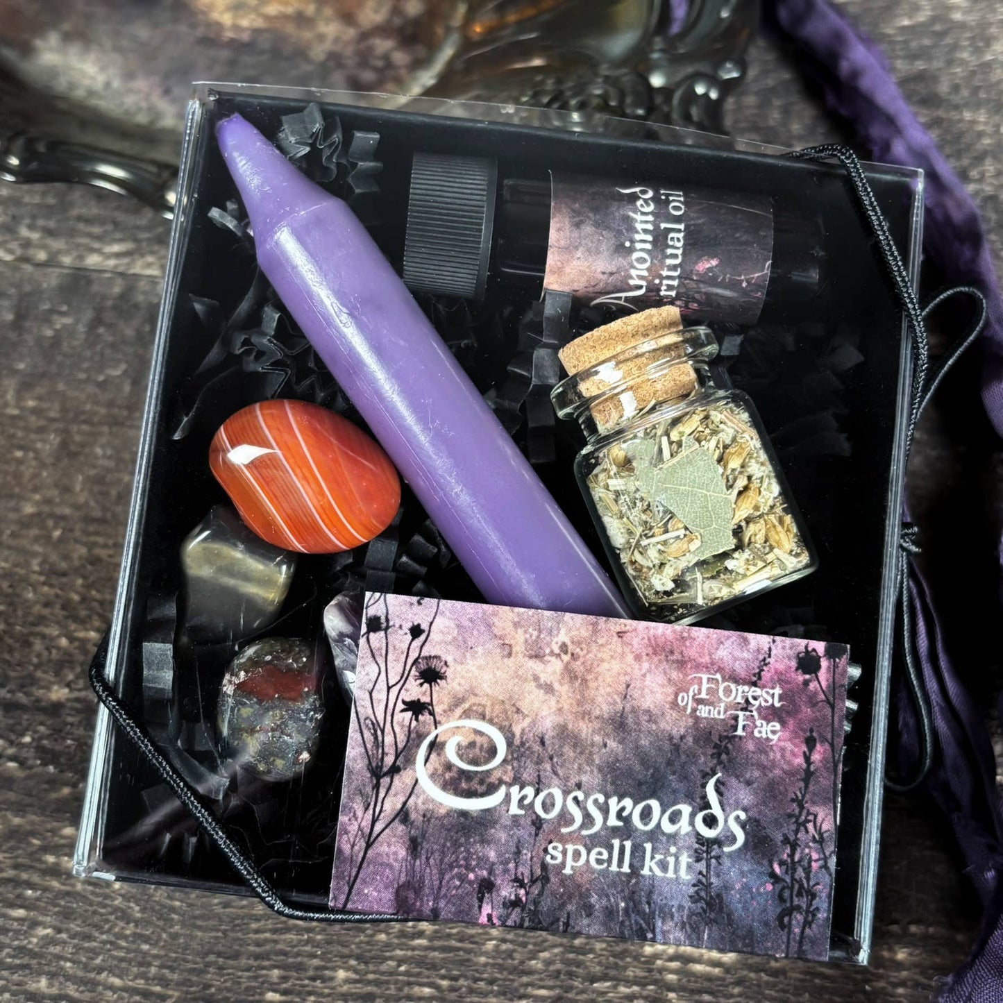 Crossroads Spell Kit • Liminal Space Work • Witchcraft Crystals - Gothic & Alternative Gift - Haunted