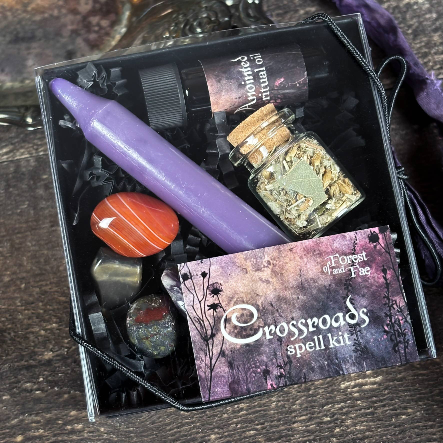 Crossroads Spell Kit • Liminal Space Work • Witchcraft Crystals - Gothic & Alternative Gift - Haunted