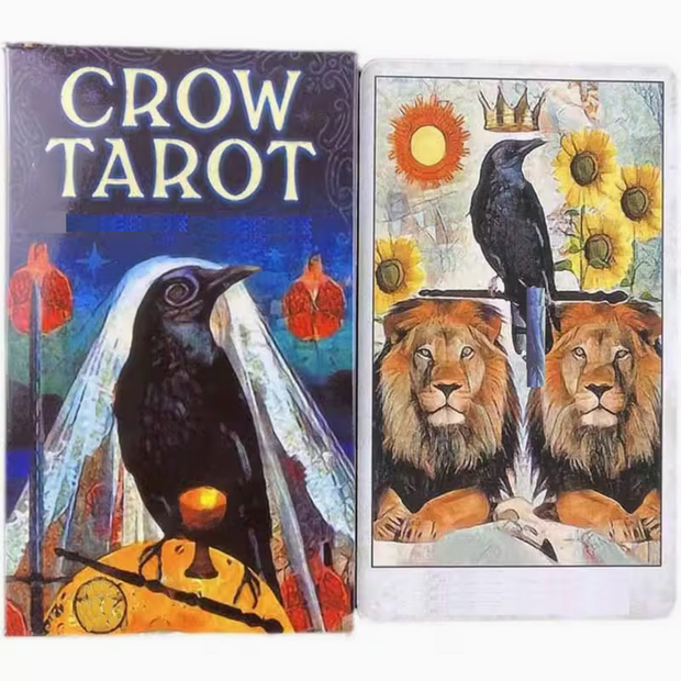 Crow Tarot Card Deck Witch Supplies - Gothic & Alternative Gift - Haunted
