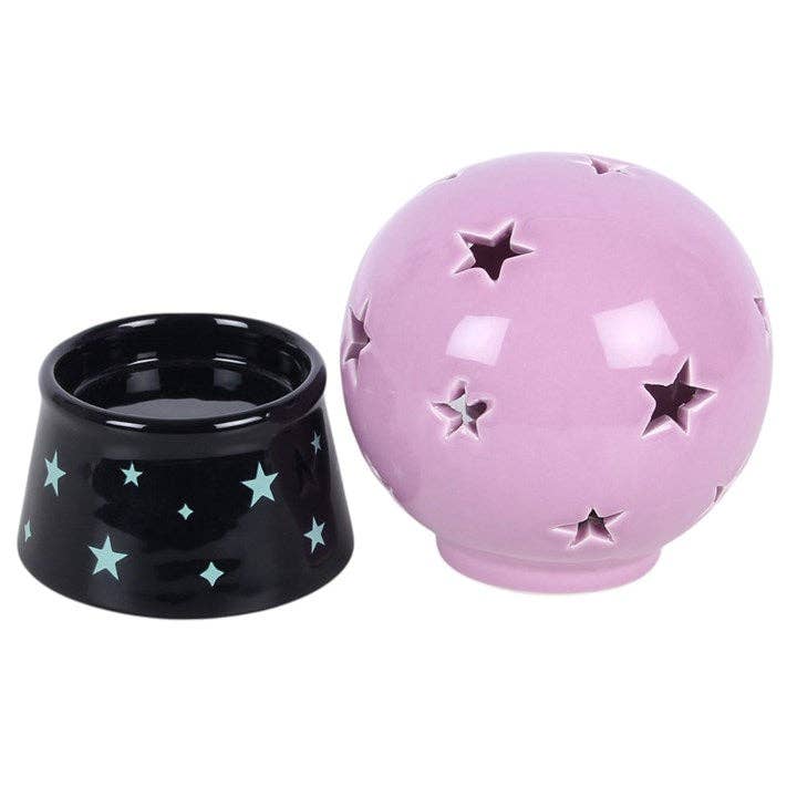 Crystal Ball Tealight Candle and Incense Cone Holder incense - Gothic & Alternative Gift - Haunted