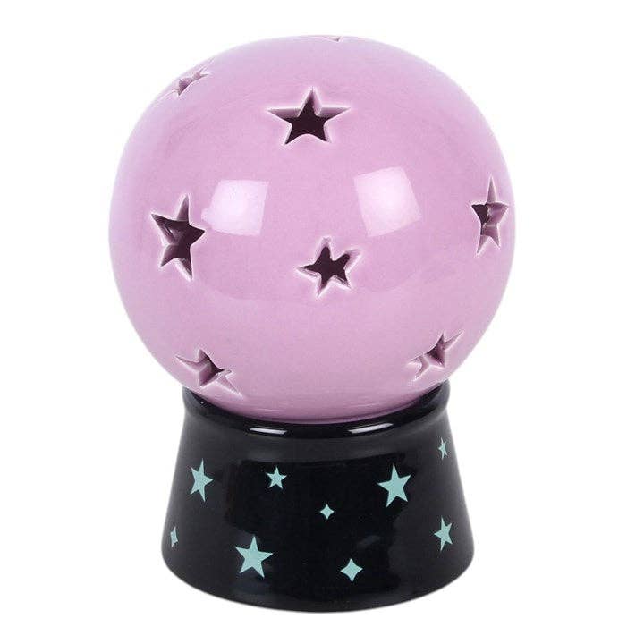 Crystal Ball Tealight Candle and Incense Cone Holder incense - Gothic & Alternative Gift - Haunted
