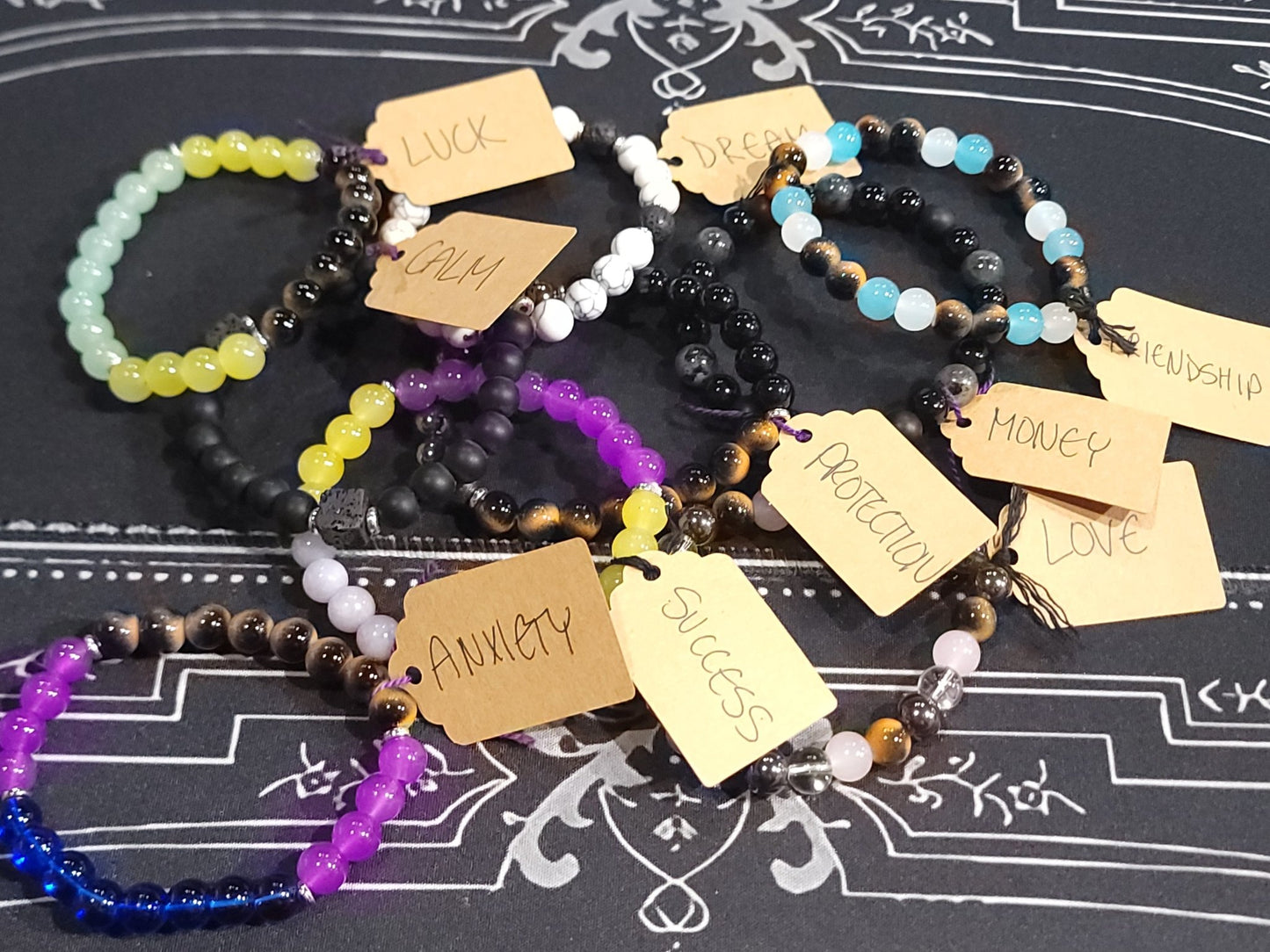 Crystal Intention Bracelets - Gothic & Alternative Gift - Haunted