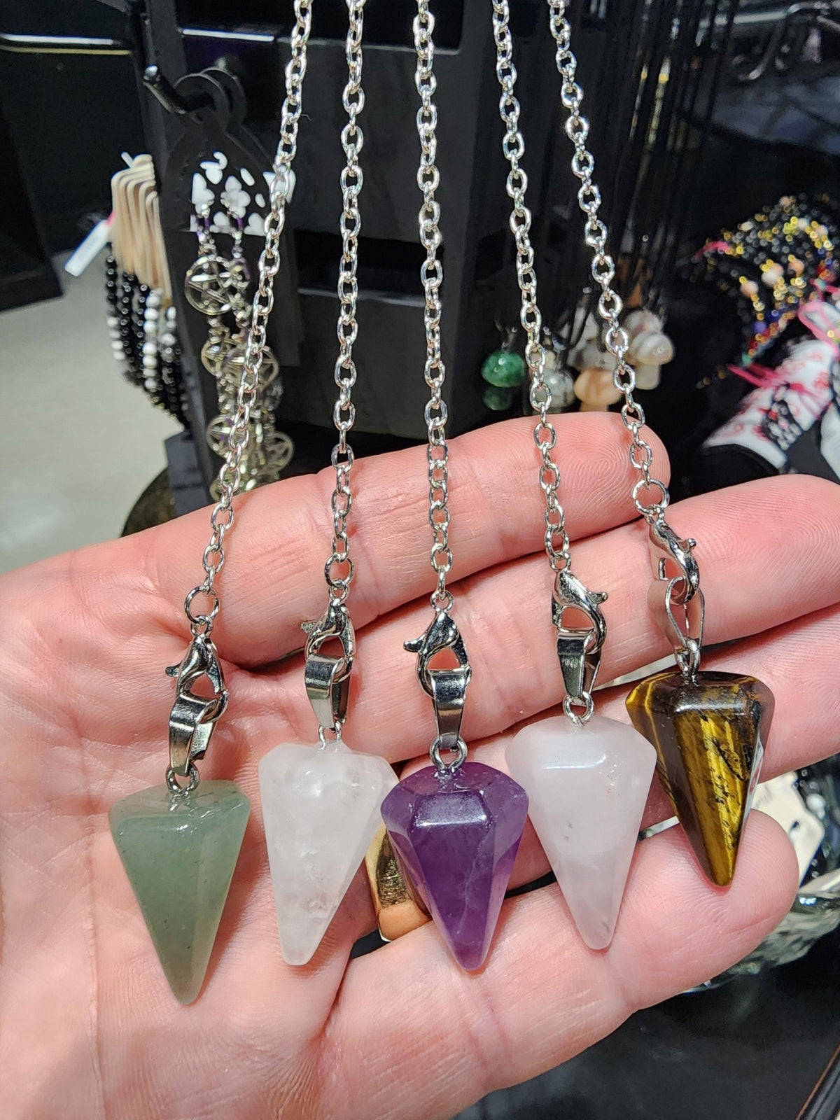Crystal Pendulum, Witchcraft, Intention, Divination, Spiritual Witch Supplies - Gothic & Alternative Gift - Haunted
