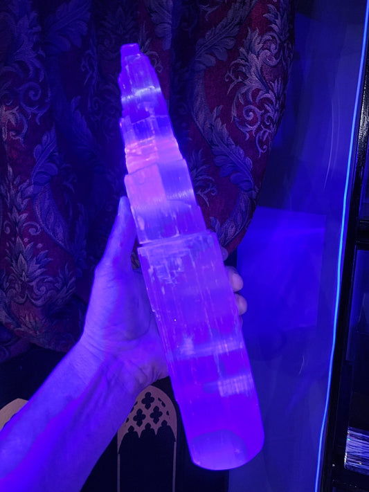 Crystal Selenite Tower Extra Large Crystals - Gothic & Alternative Gift - Haunted