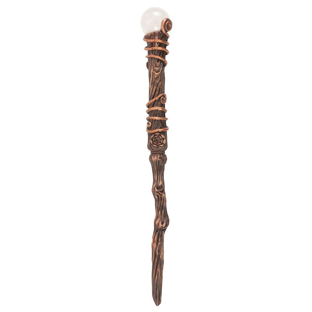 Crystal Wand in a Pouch Quartz, Aventurine, Obsidian Crystal - Gothic & Alternative Gift - Haunted