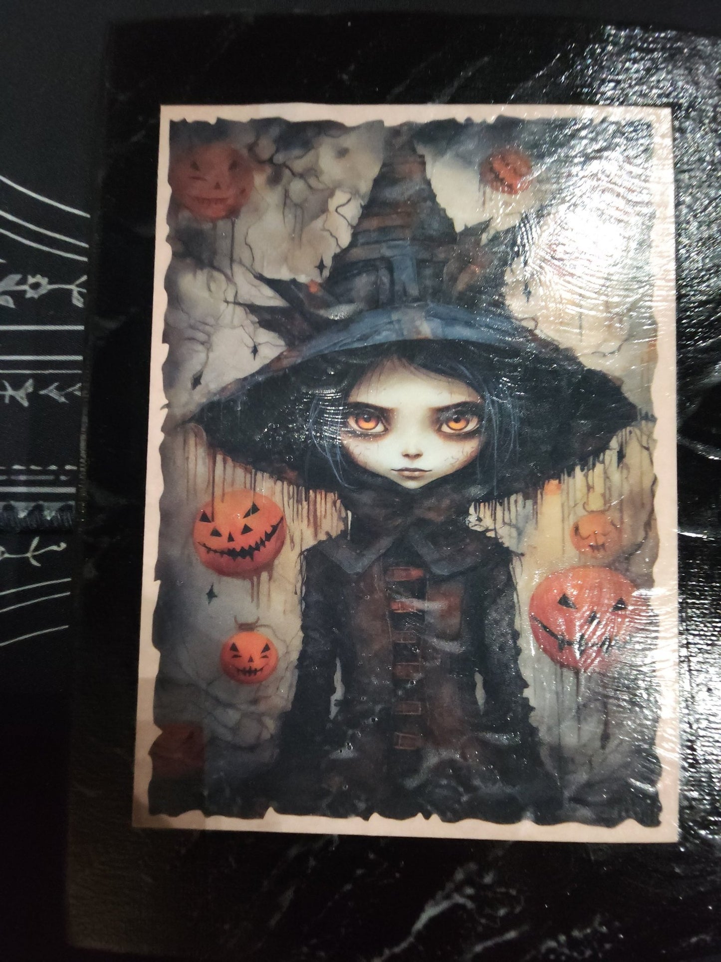 Cursed Creepy Children Print on Canvas Wall Hanging - Gothic & Alternative Gift - Haunted
