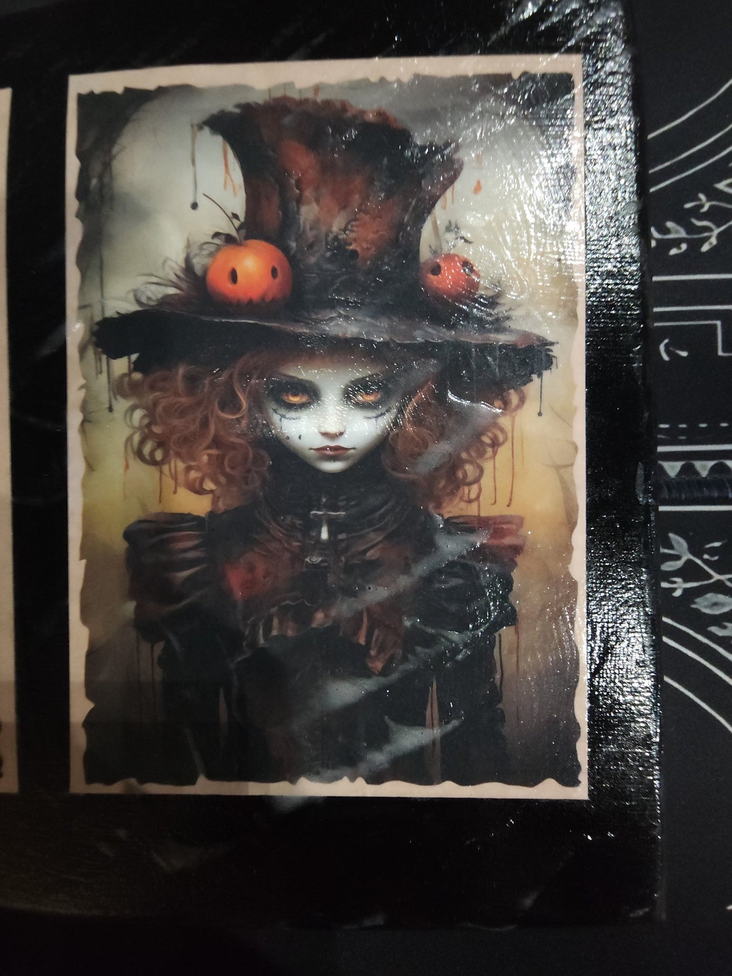 Cursed Creepy Children Print on Canvas Wall Hanging - Gothic & Alternative Gift - Haunted